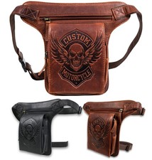 Borsa per gambe biker pelle