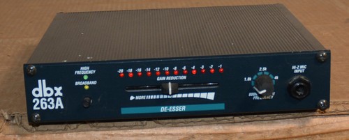 Dbx 263a esser deesser - dbx, de-s