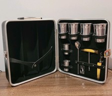 Kit bar da viaggio vintage Londononaire "Portable Pub" 13"x11" in scatola originale