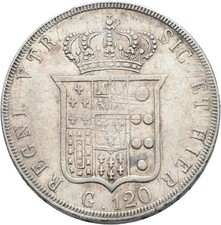 Napoli Due Sicilie piastra 120