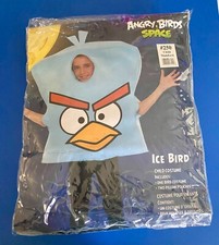 Costume uccellino ghiaccio Angry Birds blu siderale bambino taglia unica