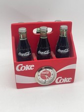 Mini Orologio Coca Cola Cola Confezione Sei Bottiglie Vintage 1999