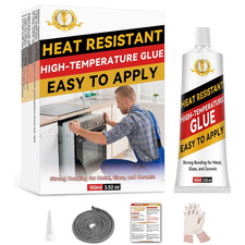 Sigillante Silicone Alta Temperatura 100Ml Con Guarnizione Nera, Sigillante Resi