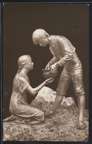 Cartolina giovane uomo donna - e,