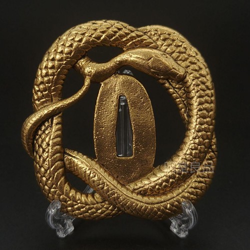 Nihonto tsuba xg42 - tsuba, serpente