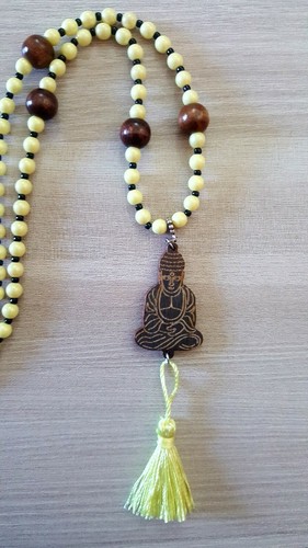 Collana buddha legno - collana,