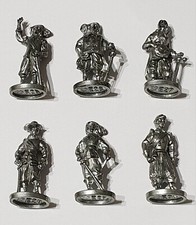Metallfiguren Soldatini Kinder Serie completa Moschettieri 35mm CROMATA