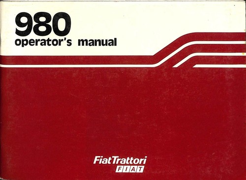Fiat trattori 980 manuale - fiat,