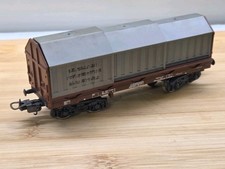 LIMA HO H0 OTTIMO CARRO PIANALE CON Telo Periscopico TRENINO ELETTRICO TRENO