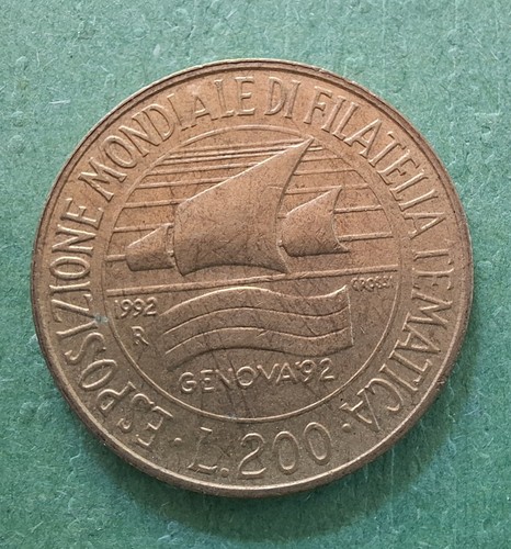 200 lire 1992 esposiozione - 200,