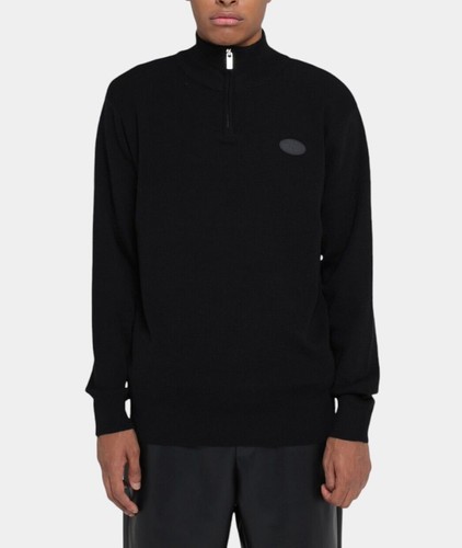 Maglia maglione collo zip