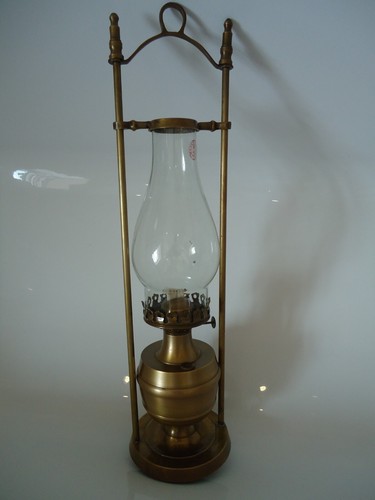 Brass antique style oil - brass, lamp