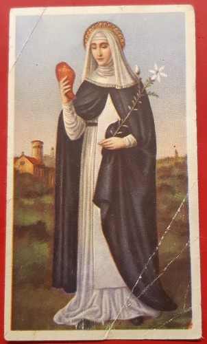 Raro santino cromo beata - santino,