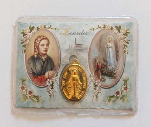 Image pieuse médaille lourdes - image,