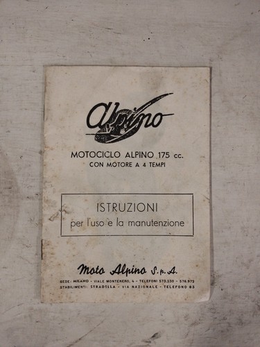 Moto alpino 175 libretto - alpino,