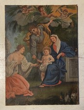 Antico grande dipinto olio - grande,