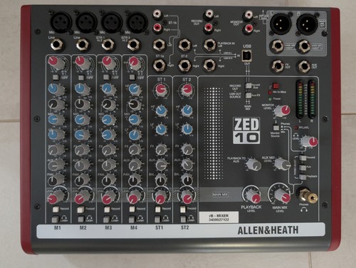 Allen heath zed 10 mixer - heath,