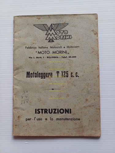 Moto morini turismo 125 - morini, 2t