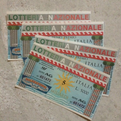 Lotto biglietti lotteria - lotto,