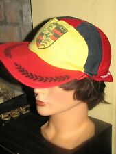 Vintage Porsche rally   formula 1 racing team podium  hat cap '70s 