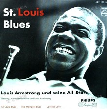 Louis Armstrong Und Seine All-Stars - St. Louis Blues 7" (VG+/VG+) '*