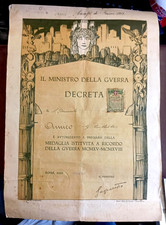 GROSSO DIPLOMA REGIO ESERCITO
