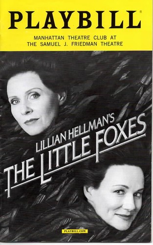 The little foxes playbill - little,
