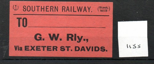Southern railway luggage - railway., sr