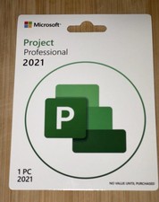 Microsoft Project Professional 2021 1 PC NUOVO VENDITA AL DETTAGLIO ORIGINALE A VITA
