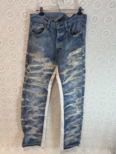 Jeans levis 501 - shredded, strap