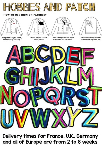 Patch lettera alfabeto - patch,