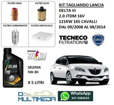 KIT TAGLIANDO FILTRI E OLIO