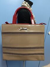 Borsa Donna Mario Valentino Vernice Grigio Bordeaux Vintage