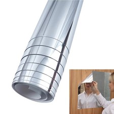 Pellicola adesiva murale riflettente specchio autoadesiva 50x100 cm carta decorazione cucina