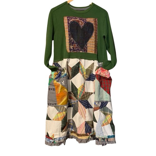 Maxi abito midi - upcycled, s