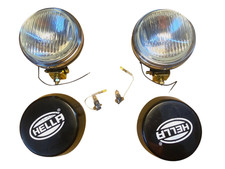 Coppia Hella Rotondo Faro Fendinebbia Vetro Trasparente+ Cover Con H3 12V 55