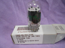 JAN 5965 12AV7 GE Valvola Laterale Getter Trasparente Top NOS