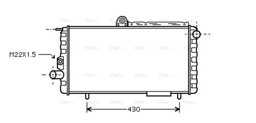 Radiatore liquido - , di
