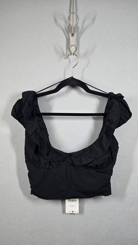 Zara crop top donna nero - , medio
