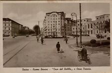 154358Z CARTOLINA ANTICA DI TORINO PIAZZI BERNINI SI VEDE BICI A TRE RUOTE