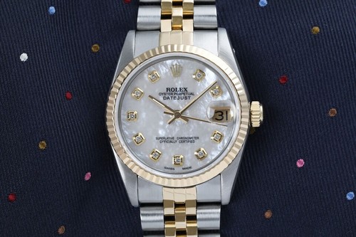 Rolex datejust white - rolex,