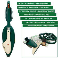 Aspirapolvere Vorwerk Folletto Vk135 Rigenerato + Tubo e Accessori (No 130-131)