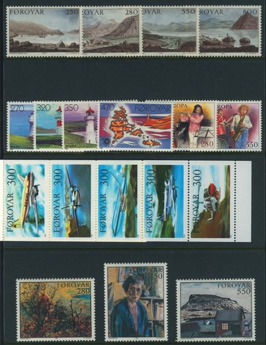 Isole faroe 1985 set - set, completo