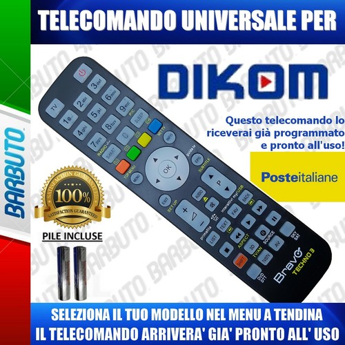 Telecomando universal dikom - universal,