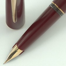 Eccellente + 5! Montblanc 320(P) penna stilografica vintage anni 70 14K 585 E...