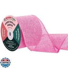 Mandala Crafts Pink Burlap