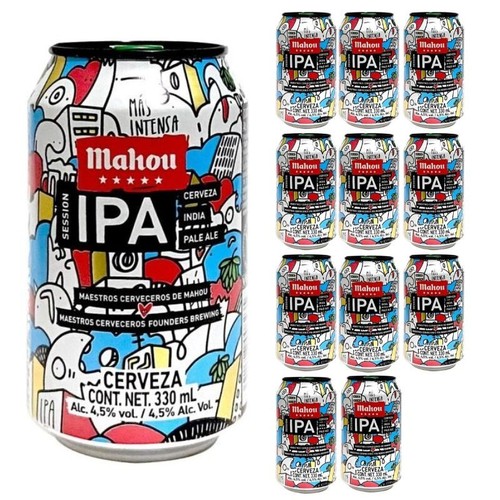 Birra mahou session - 12, 4,5