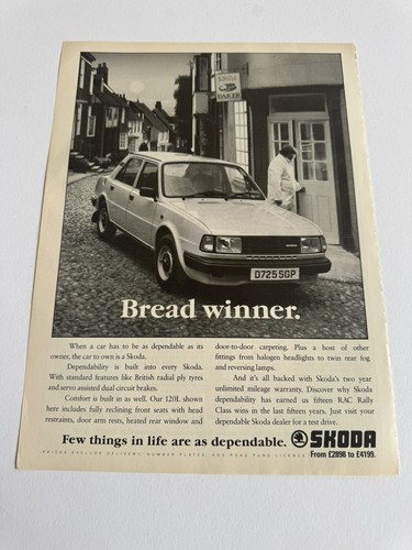 Original vintage 1988 - original, skoda