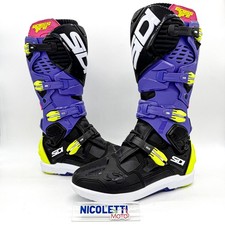 Stivali Sidi Crossfire 3 Srs Viola Nero Giallo Blu