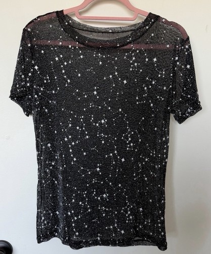 Top rete con stampa stelle - stampa,